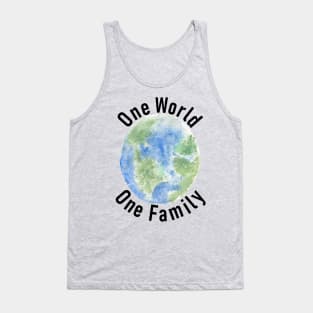 One World One Family Tank Top